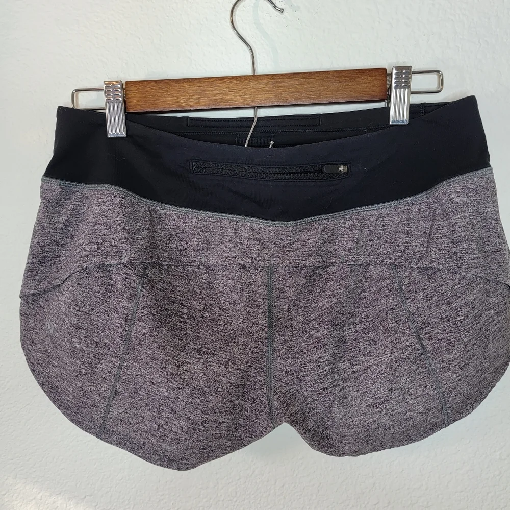 Lululemon Speed Up Short High-Rise *2.5"Heather Lux Multi Black, size 6 - Picture 5 of 6